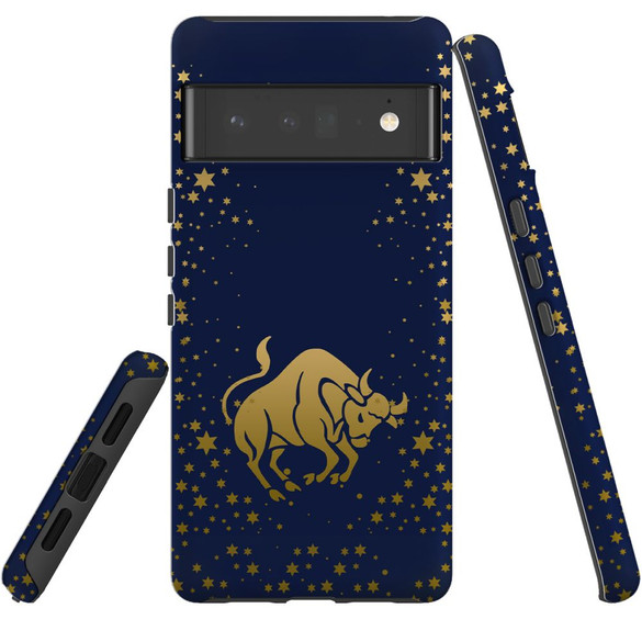For Google Pixel 6 Pro Case Tough Protective Cover Taurus Drawing | iCoverLover Australia