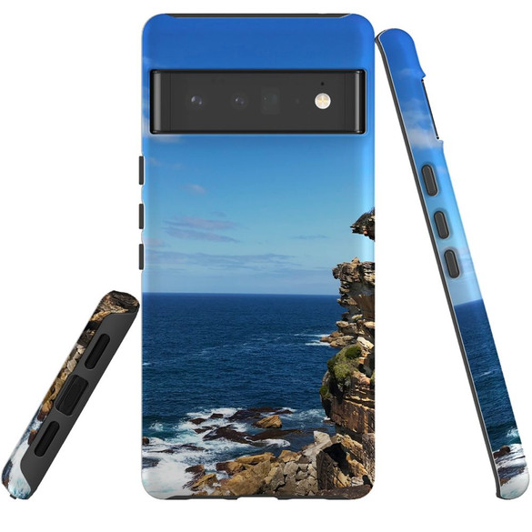 For Google Pixel 6 Pro Case Tough Protective Cover Ocean Cliffs | iCoverLover Australia