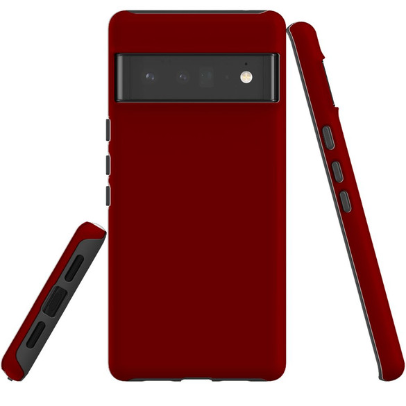 For Google Pixel 6 Pro Case Tough Protective Cover Maroon Red | iCoverLover Australia