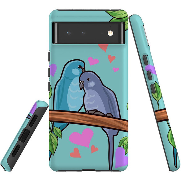 For Google Pixel 6 Case, Protective Back Cover,Birds In Love | iCoverLover Australia