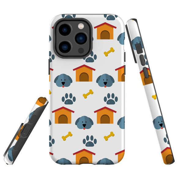 For iPhone 14 Pro Case Tough Protective Cover, Dog Houses | iCoverLover Australia
