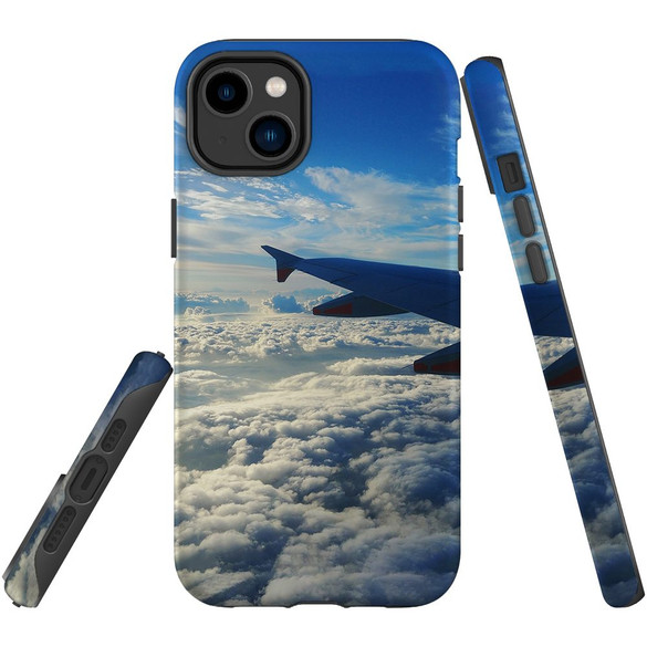 For iPhone 14 Plus Case Tough Protective Cover, Sky Clouds From Plane | iCoverLover Australia