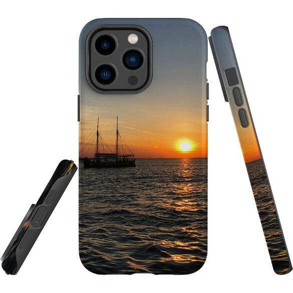 For iPhone 14 Pro Max Case Tough Protective Cover, Sailing Sunset | iCoverLover Australia