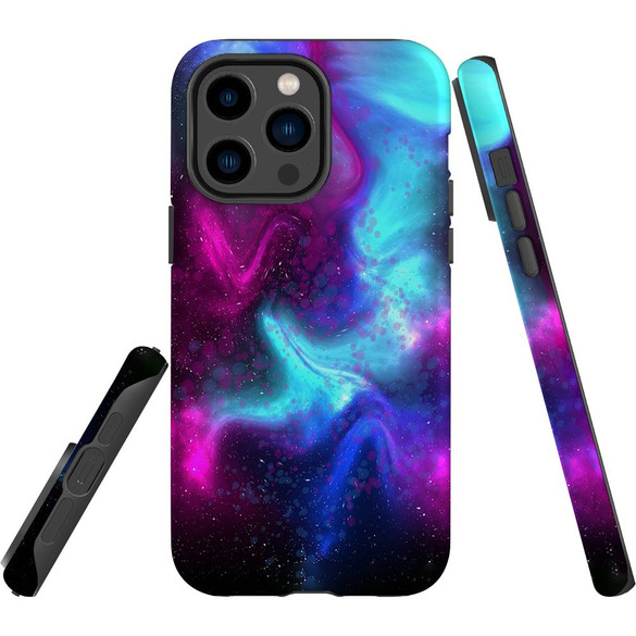 For iPhone 14 Pro Max Case Tough Protective Cover, Abstract Galaxy | iCoverLover Australia