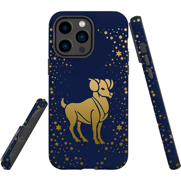For iPhone 14 Pro Max Case Tough Protective Cover, Aries Drawing | iCoverLover Australia