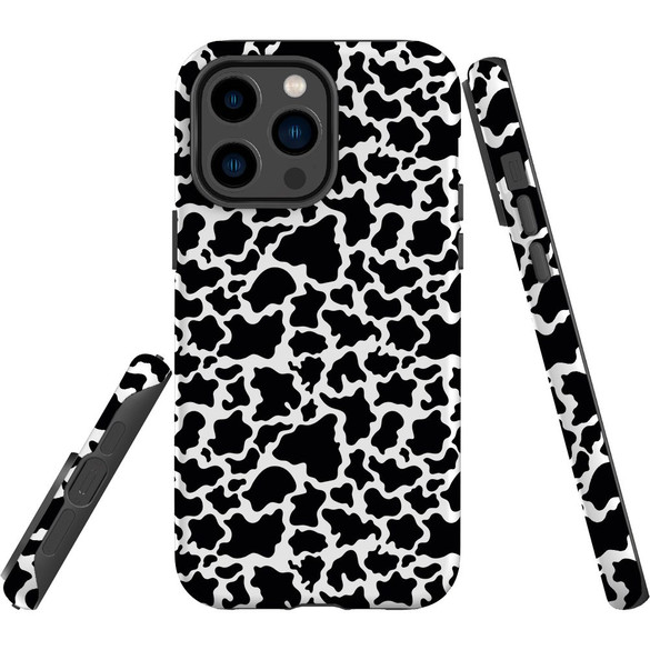 For iPhone 14 Pro Max Case Tough Protective Cover, Cow Pattern | iCoverLover Australia