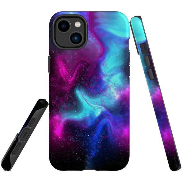 For iPhone 14 Plus Case Tough Protective Cover, Abstract Galaxy | iCoverLover Australia
