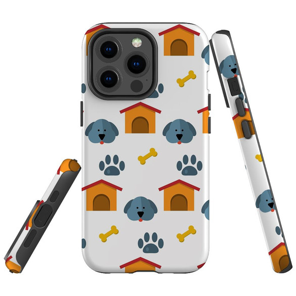 For iPhone 13 Pro Max Case, Protective Back Cover, Dog Houses | iCoverLover Australia