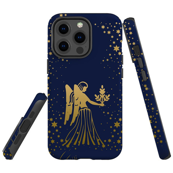 For iPhone 13 Pro Case, Protective Back Cover, Virgo Drawing | iCoverLover Australia