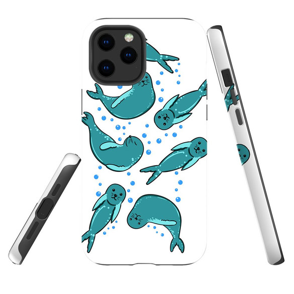 For iPhone 12/12 Pro Case, Protective Back Cover, Baby Seals | iCoverLover Australia