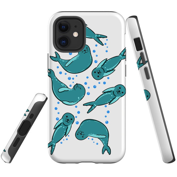 For iPhone 12 mini Case, Protective Back Cover, Baby Seals | iCoverLover Australia