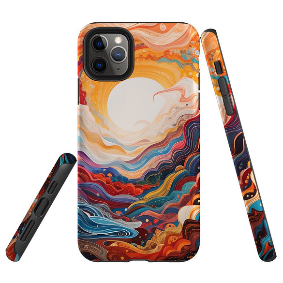 For iPhone 11 Pro Tough Protective Case, Sunny Waves | iCoverLover Australia