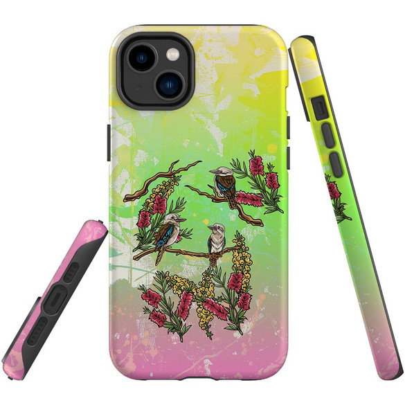 For iPhone 14 Plus Case Tough Protective Cover, Kookaburras | iCoverLover Australia