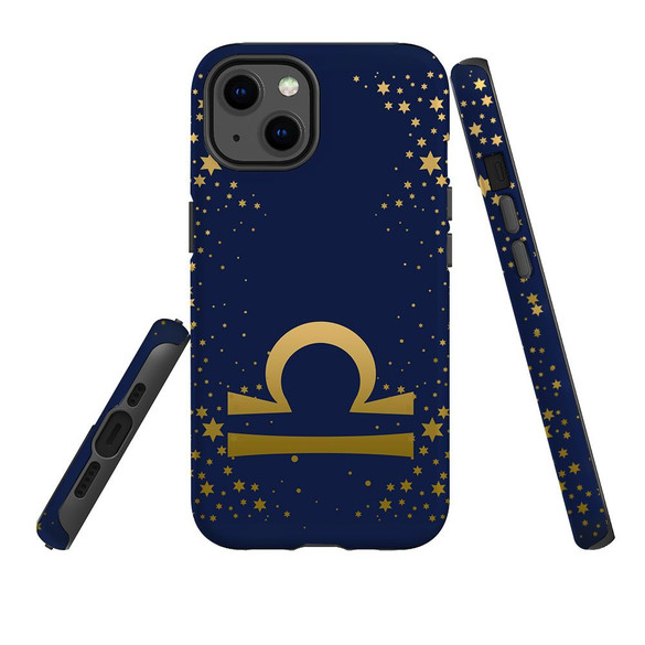 For iPhone 13 Case, Protective Back Cover, Libra Sign | iCoverLover Australia