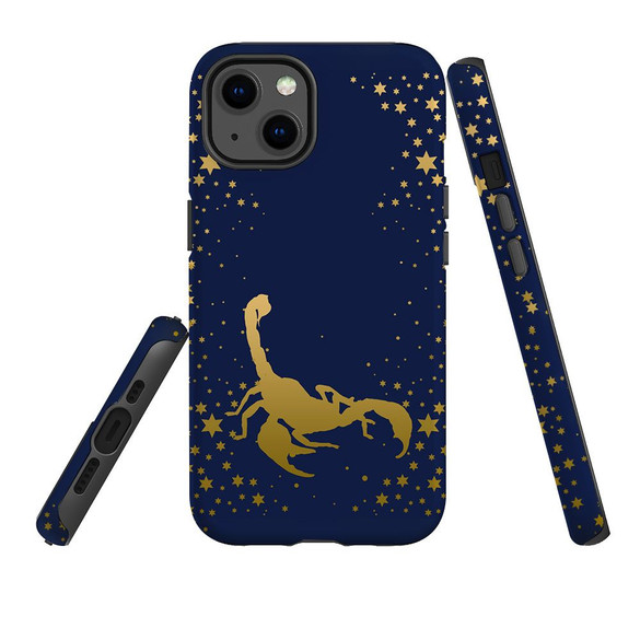 For iPhone 13 Case, Protective Back Cover, Scorpio Drawing | iCoverLover Australia