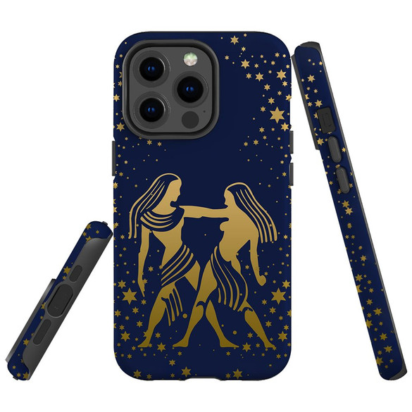 For iPhone 13 Pro Case, Protective Back Cover, Gemini Drawing | iCoverLover Australia