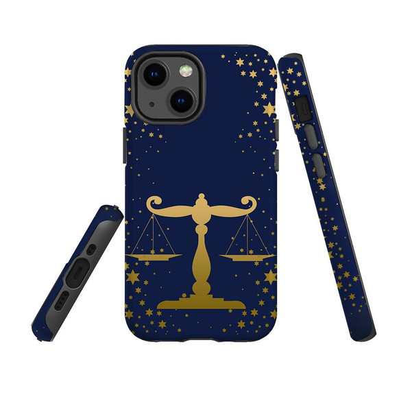 For iPhone 13 mini Case, Protective Back Cover, Libra Drawing | iCoverLover Australia