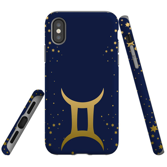 For iPhone XS Max Case, Protective Back Cover, Gemini Sign | iCoverLover Australia