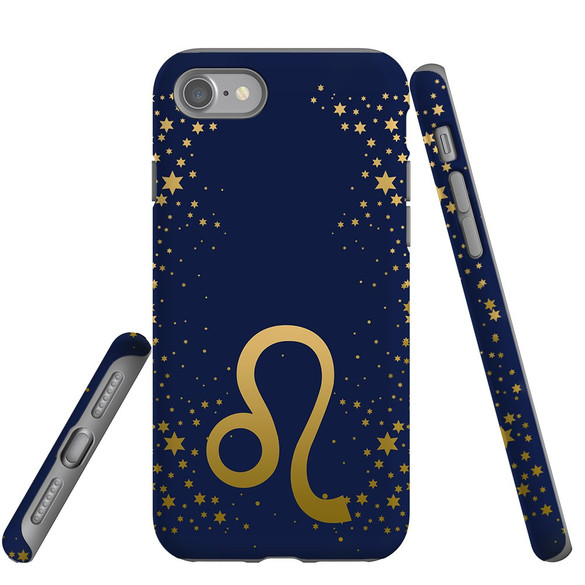 For Apple iPhone SE 5G (2022)/SE (2020)/8/7 Case, Protective Back Cover, Leo Sign | iCoverLover Australia