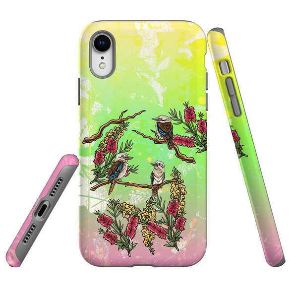 For iPhone XR Case, Protective Back Cover, Kookaburras | iCoverLover Australia