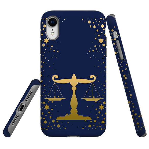 For iPhone XR Case, Protective Back Cover, Libra Drawing | iCoverLover Australia