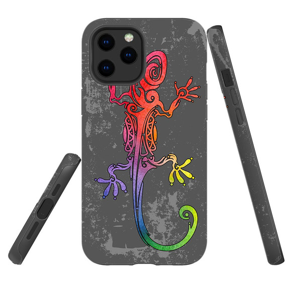 For iPhone 12/12 Pro Case, Protective Back Cover, Colorful Lizard | iCoverLover Australia