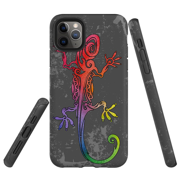 For iPhone 11 Pro Case, Protective Back Cover, Colorful Lizard | iCoverLover Australia
