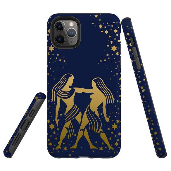 For iPhone 11 Pro Case, Protective Back Cover, Gemini Drawing | iCoverLover Australia