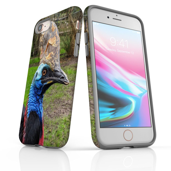 For Apple iPhone SE 5G (2022)/SE (2020)/8/7 Case Armoured Tough Cover,Cassowary | iCoverLover Australia