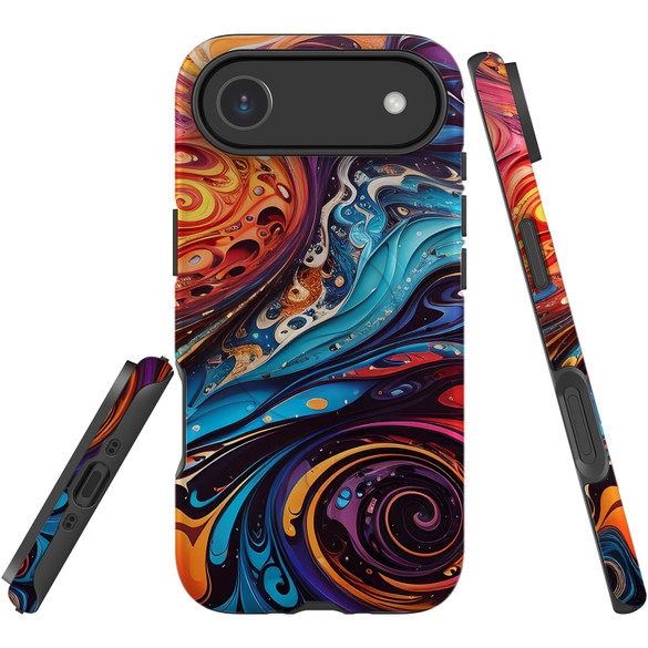 For Apple iPhone Air Case, MagSafe Compatible Protective Cover, Swirling Paint | iCoverLover Australia