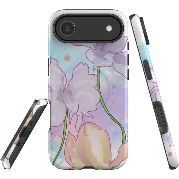 For Apple iPhone Air Case, MagSafe Compatible Protective Cover, Watercolour Floral | iCoverLover Australia