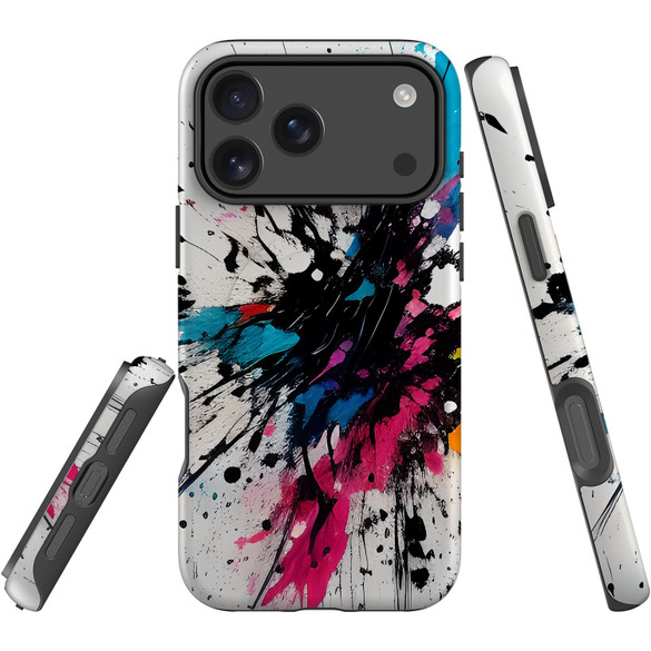 For Apple iPhone 17 Pro Max Case, MagSafe Compatible Protective Cover, Dark Splatter | iCoverLover Australia