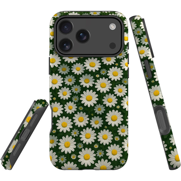 For Apple iPhone 17 Pro Max Case, MagSafe Compatible Protective Cover, Field Of Daisies | iCoverLover Australia