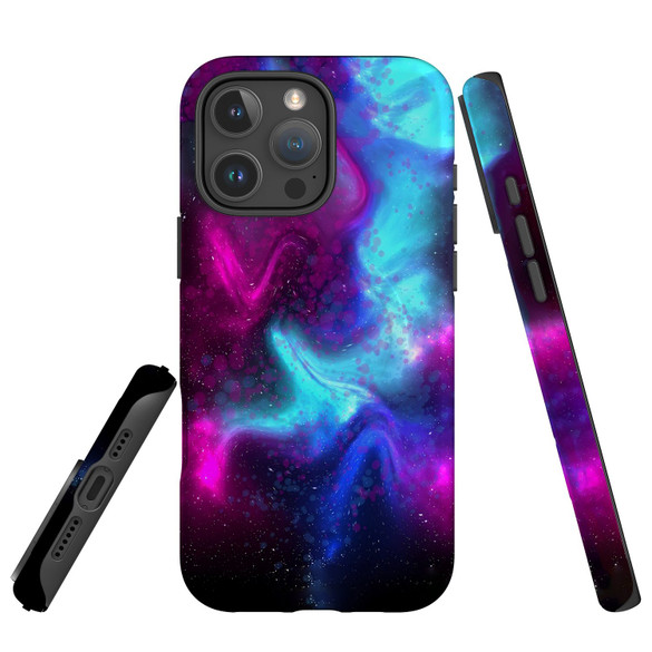 For iPhone 16 Pro Case, Protective MagSafe Compatible Cover, Abstract Galaxy | iCoverLover Australia