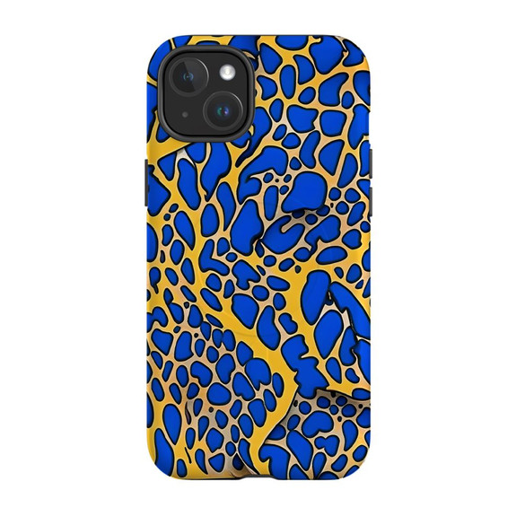 For iPhone 15 Plus Tough Case Compatible with MagSafe, Blue Frog | iCoverLover Australia