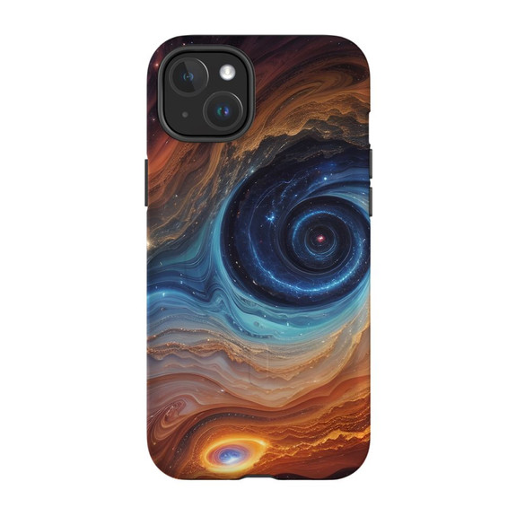 For iPhone 15 Plus Tough Case Compatible with MagSafe, Eye Of The Galaxy | iCoverLover Australia