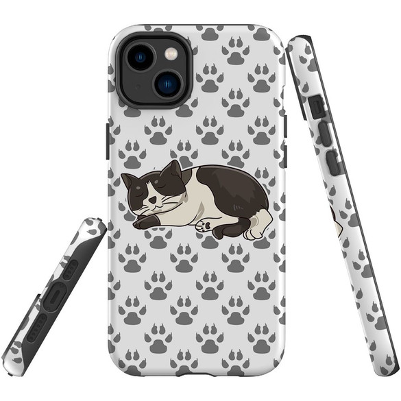For iPhone 14 Plus Case Tough Protective Cover, Tuxedo Cat | iCoverLover Australia