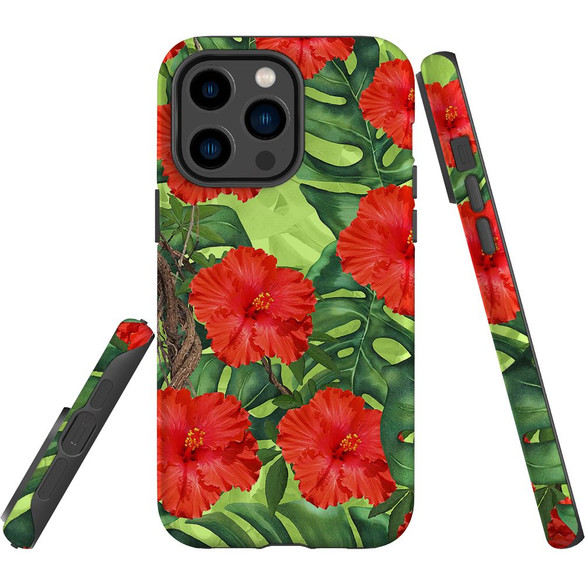 For iPhone 14 Pro Max Case Tough Protective Cover, Plant Garden | iCoverLover Australia