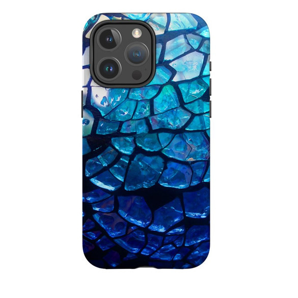 For iPhone 15 Pro Max Tough Case Compatible with MagSafe, Blue Mirror | iCoverLover Australia