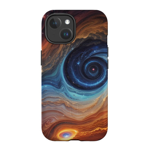 For iPhone 15 Tough Case Compatible with MagSafe, Eye Of The Galaxy | iCoverLover Australia
