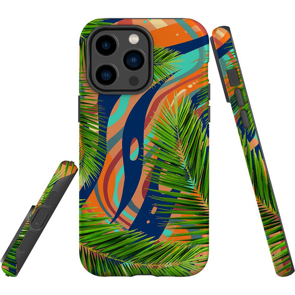 For iPhone 14 Pro Max Case Tough Protective Cover, Leaves | iCoverLover Australia