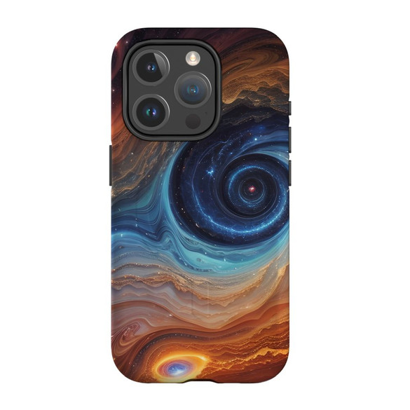 For iPhone 15 Pro Tough Case Compatible with MagSafe, Eye Of The Galaxy | iCoverLover Australia