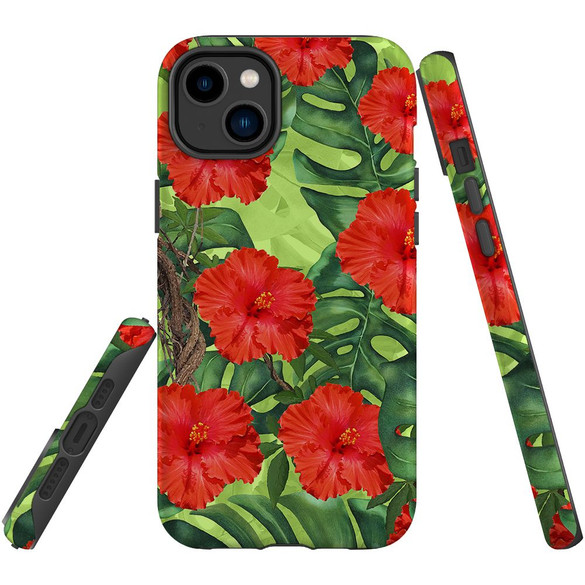 For iPhone 14 Plus Case Tough Protective Cover, Plant Garden | iCoverLover Australia