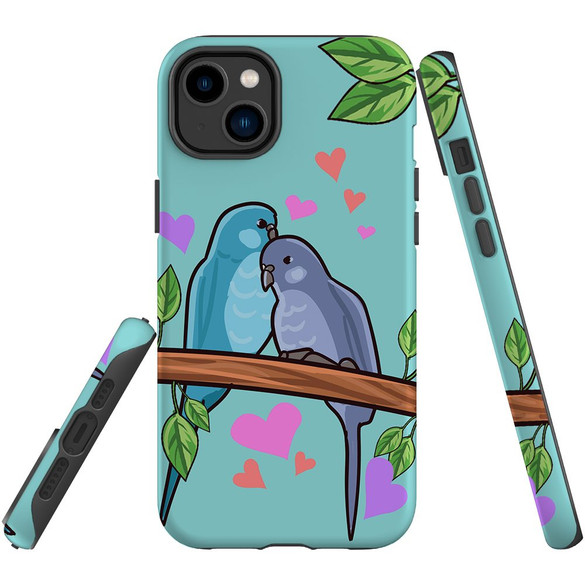 For iPhone 14 Plus Case Tough Protective Cover, Birds In Love | iCoverLover Australia