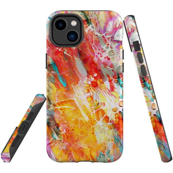 For iPhone 14 Plus Case Tough Protective Cover, Flowing Colors | iCoverLover Australia