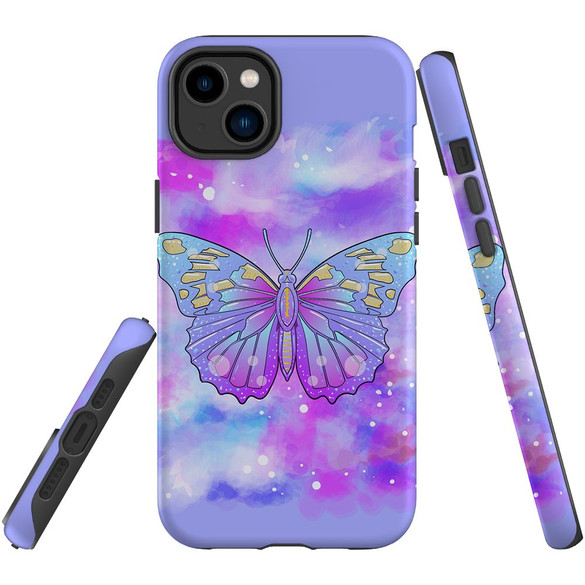 For iPhone 14 Plus Case Tough Protective Cover, Enchanted Butterfly | iCoverLover Australia