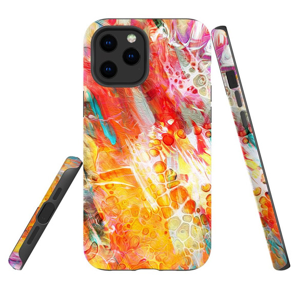 For iPhone 12 & 12 Pro Case Tough Protective Cover Flowing Colors | iCoverLover Australia