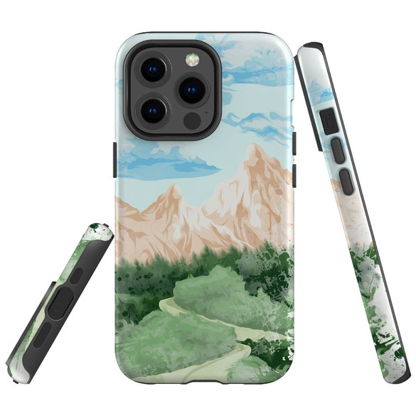 For iPhone 13 Pro Case Tough Protective Cover Mountainous Nature | iCoverLover Australia