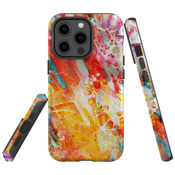 For iPhone 13 Pro Max Case Tough Protective Cover Flowing Colors | iCoverLover Australia