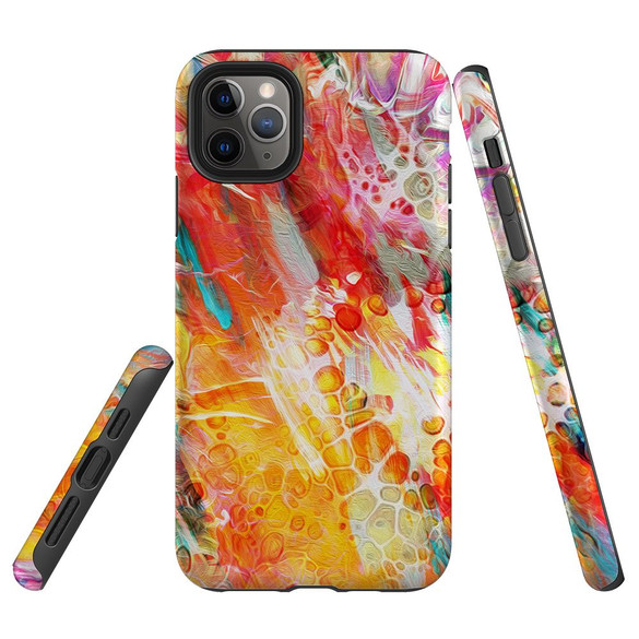 For iPhone 11 Pro Case Tough Protective Cover Flowing Colors | iCoverLover Australia